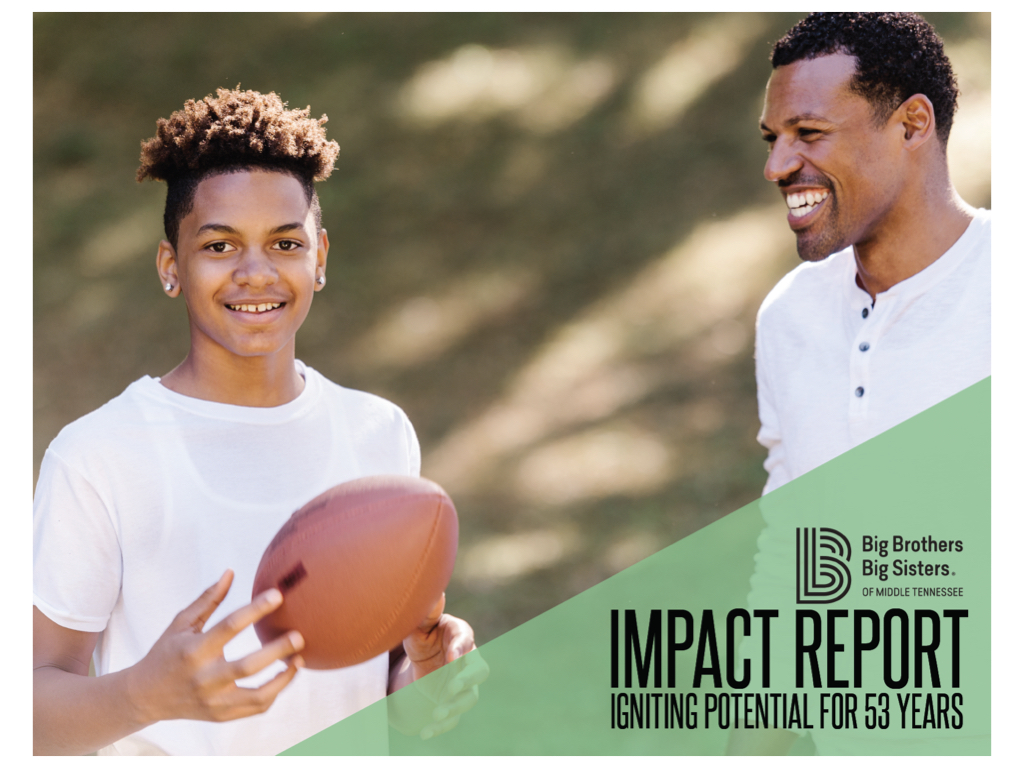 2021 - 2022 Big Brothers Big Sisters Middle Tennessee Impact Report Cover Image 